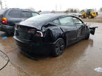 2022 Tesla Model 3  Black vin: 5YJ3E1EA5NF372366