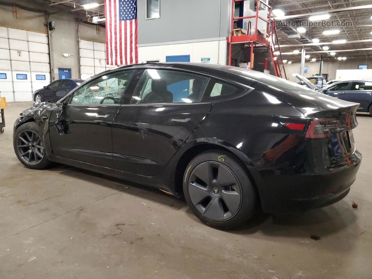 2022 Tesla Model 3  Черный vin: 5YJ3E1EA5NF373405