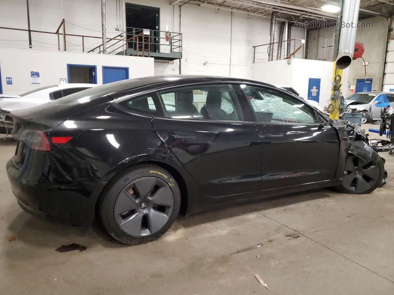 2022 Tesla Model 3  Black vin: 5YJ3E1EA5NF373405