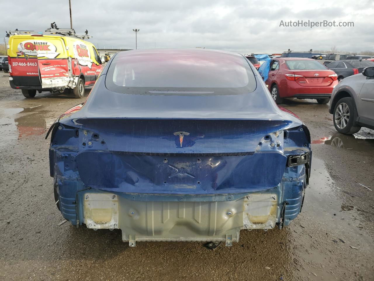 2018 Tesla Model 3  Синий vin: 5YJ3E1EA6JF005552