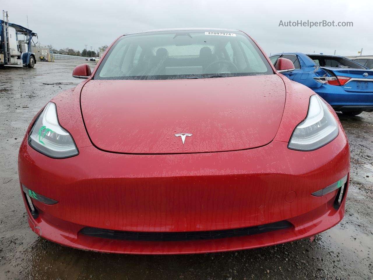 2018 Tesla Model 3  Red vin: 5YJ3E1EA6JF012209