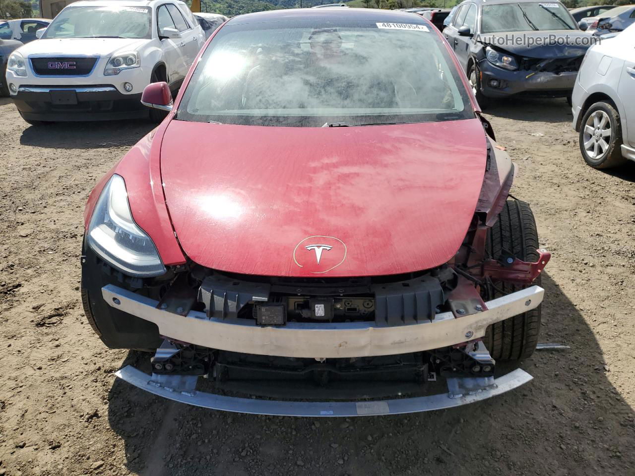 2018 Tesla Model 3  Red vin: 5YJ3E1EA6JF012212