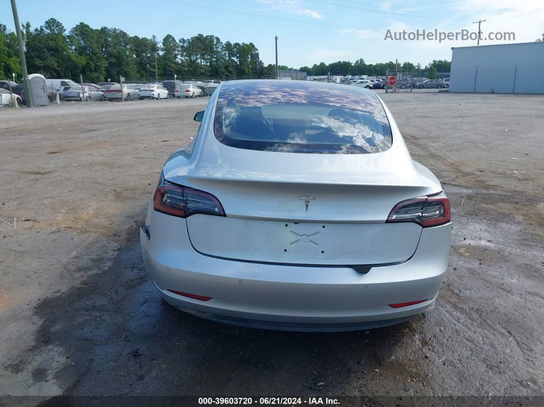 2018 Tesla Model 3 Long Range/mid Range Silver vin: 5YJ3E1EA6JF013506