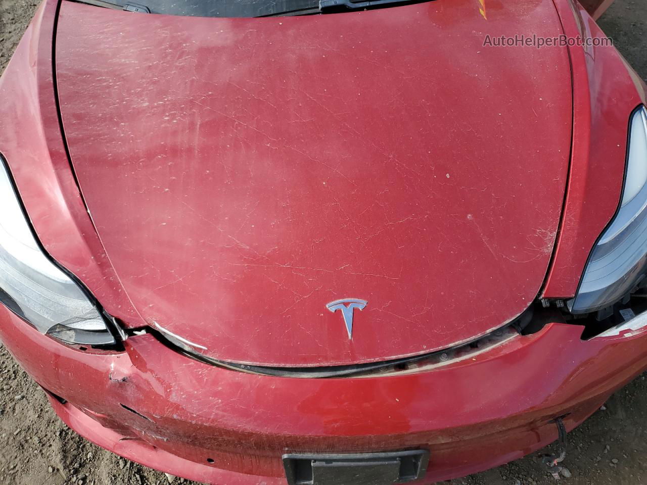 2018 Tesla Model 3  Red vin: 5YJ3E1EA6JF018107