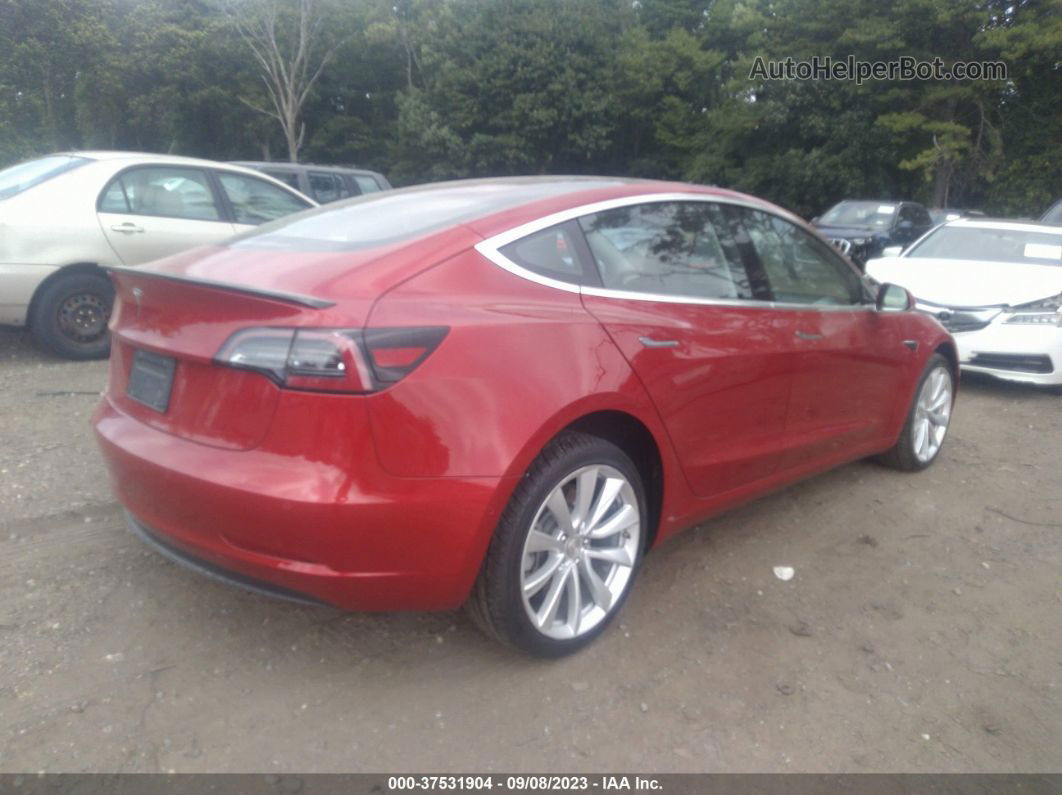 2018 Tesla Model 3 Range Battery Красный vin: 5YJ3E1EA6JF027552