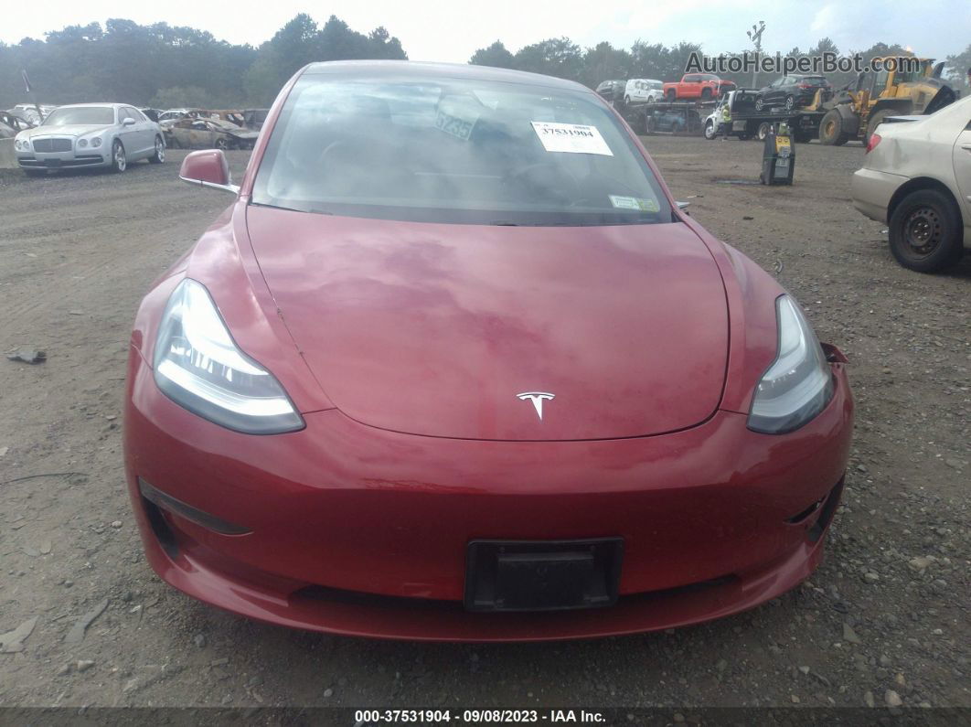 2018 Tesla Model 3 Range Battery Красный vin: 5YJ3E1EA6JF027552