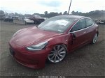 2018 Tesla Model 3 Range Battery Красный vin: 5YJ3E1EA6JF027552