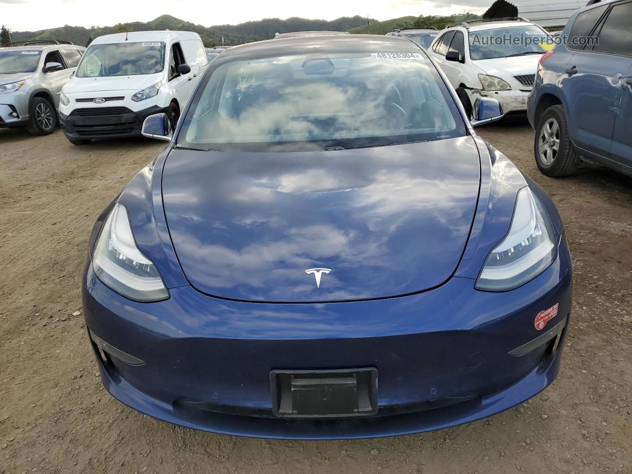 2018 Tesla Model 3  Синий vin: 5YJ3E1EA6JF041239