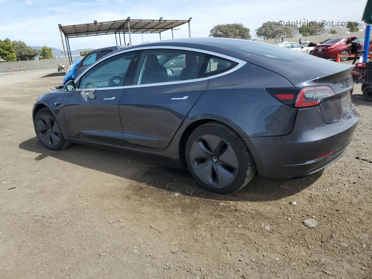 2018 Tesla Model 3  Gray vin: 5YJ3E1EA6JF045274