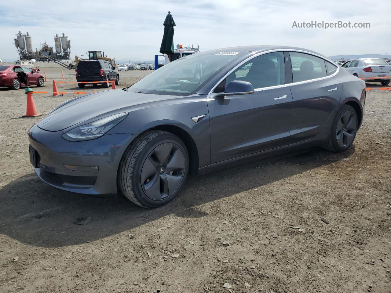 2018 Tesla Model 3  Gray vin: 5YJ3E1EA6JF045274