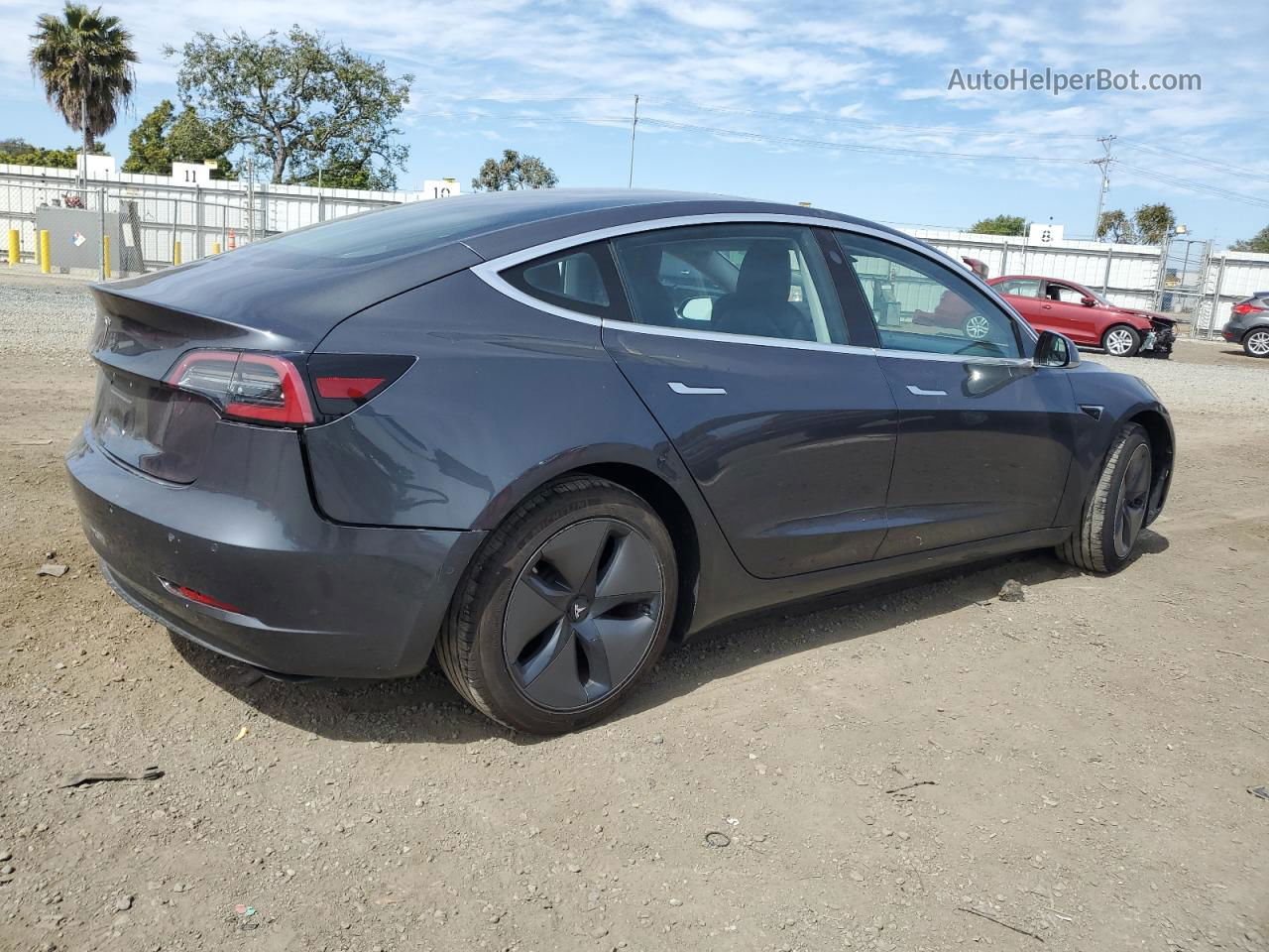 2018 Tesla Model 3  Gray vin: 5YJ3E1EA6JF045274