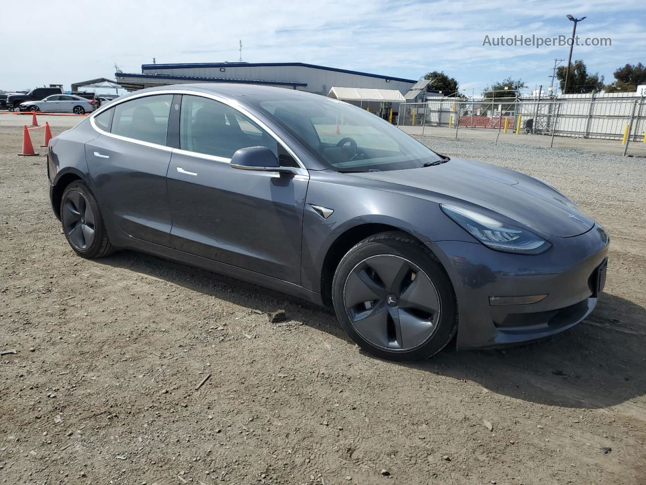 2018 Tesla Model 3  Gray vin: 5YJ3E1EA6JF045274