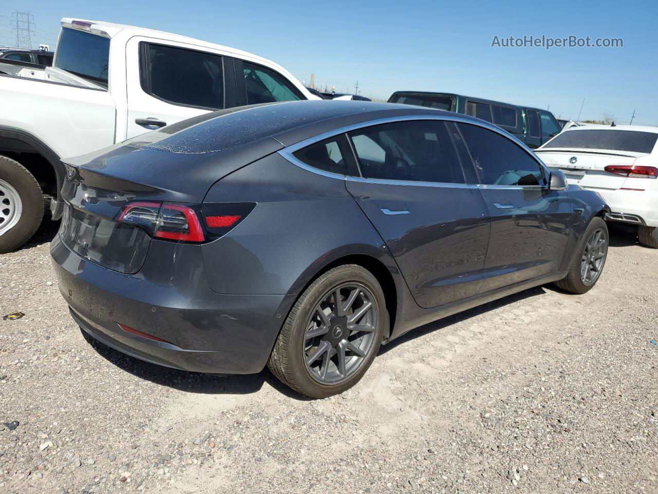 2018 Tesla Model 3  Gray vin: 5YJ3E1EA6JF045422