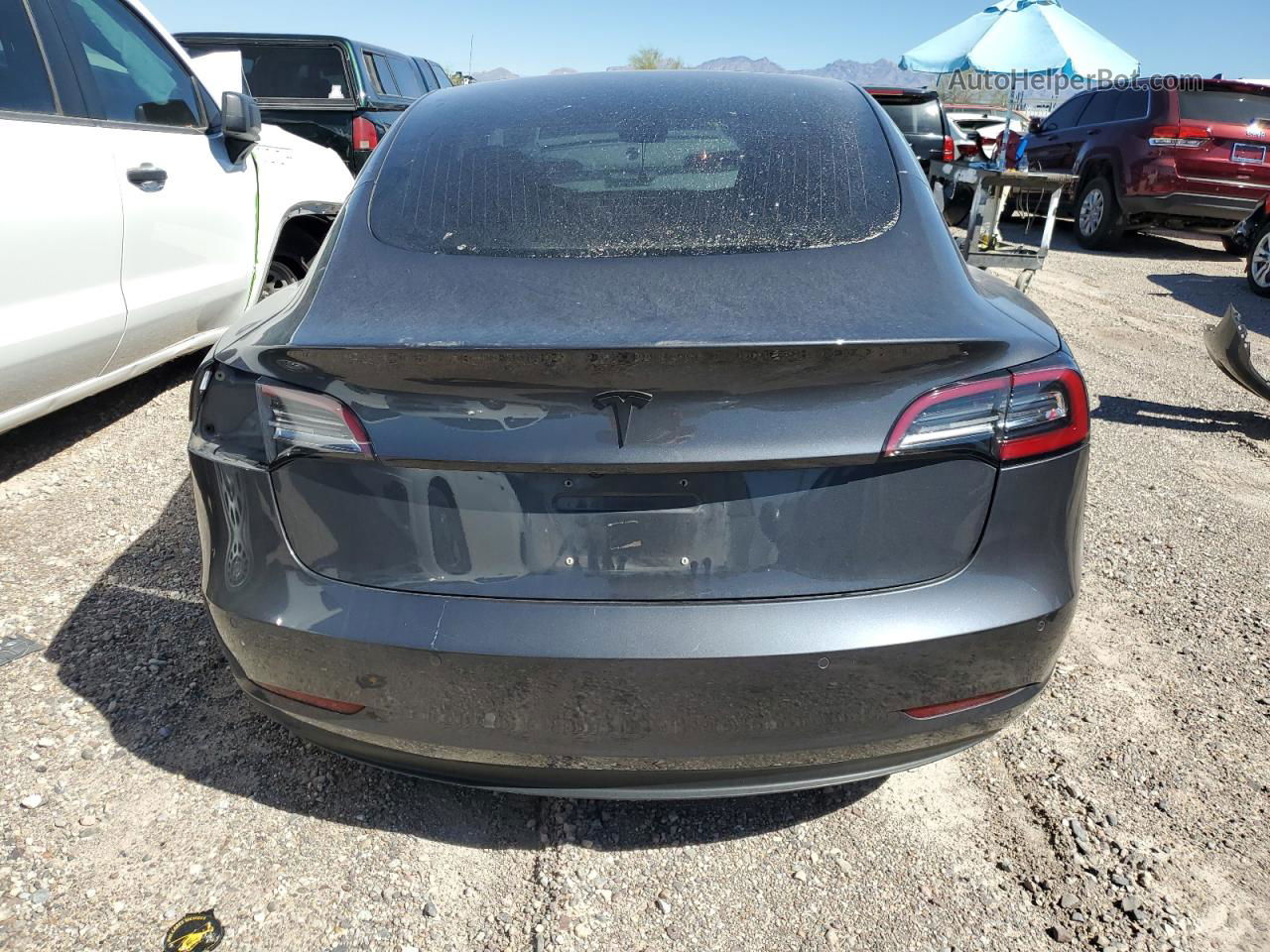 2018 Tesla Model 3  Gray vin: 5YJ3E1EA6JF045422