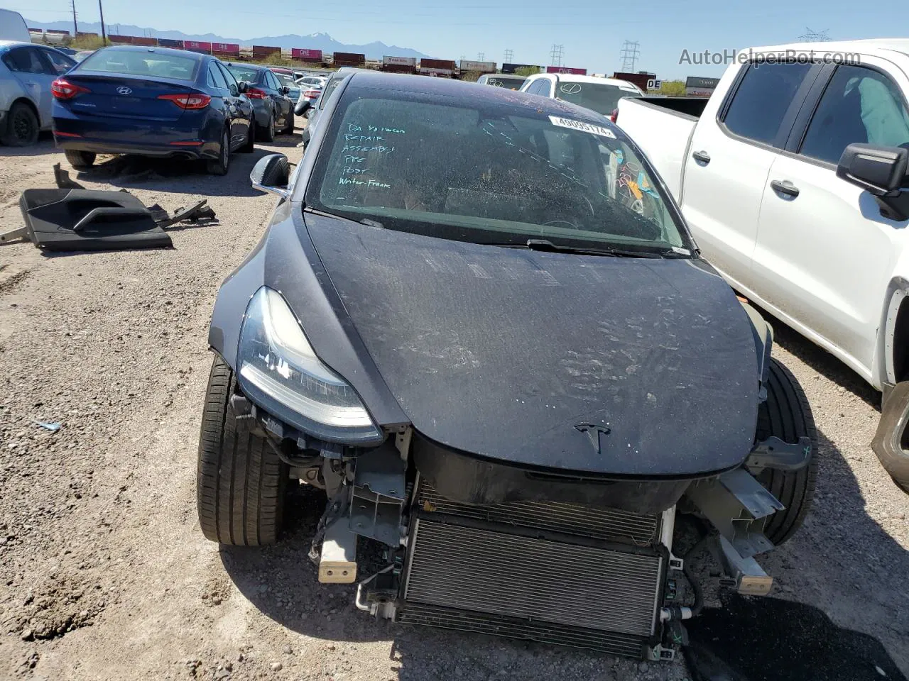 2018 Tesla Model 3  Gray vin: 5YJ3E1EA6JF045422