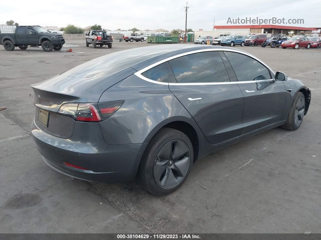 2018 Tesla Model 3 Mid Range/long Range Gray vin: 5YJ3E1EA6JF052323