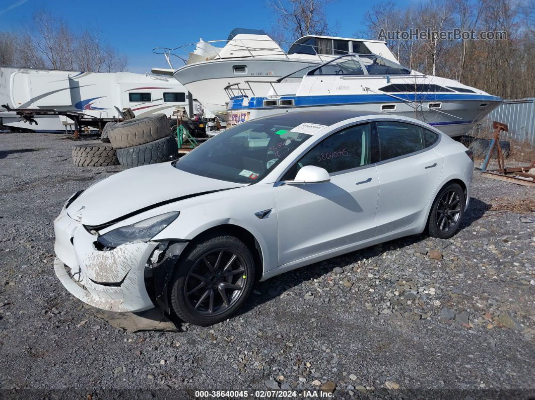 2018 Tesla Model 3 Long Range/mid Range White vin: 5YJ3E1EA6JF057652