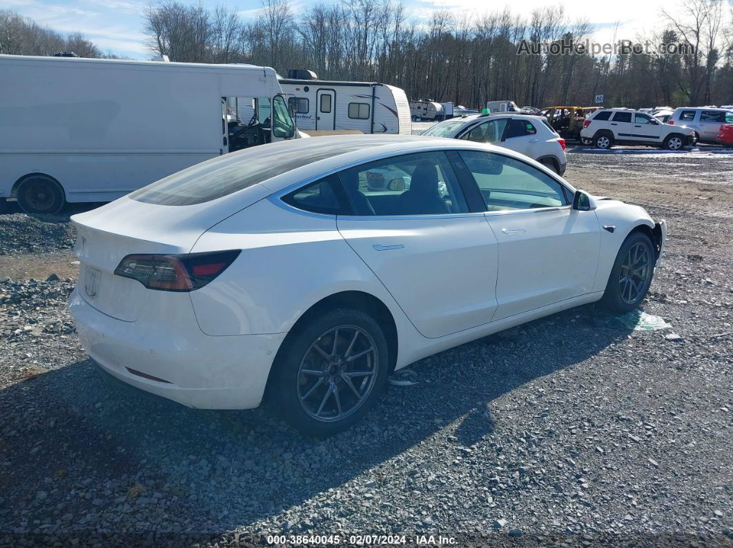 2018 Tesla Model 3 Long Range/mid Range White vin: 5YJ3E1EA6JF057652