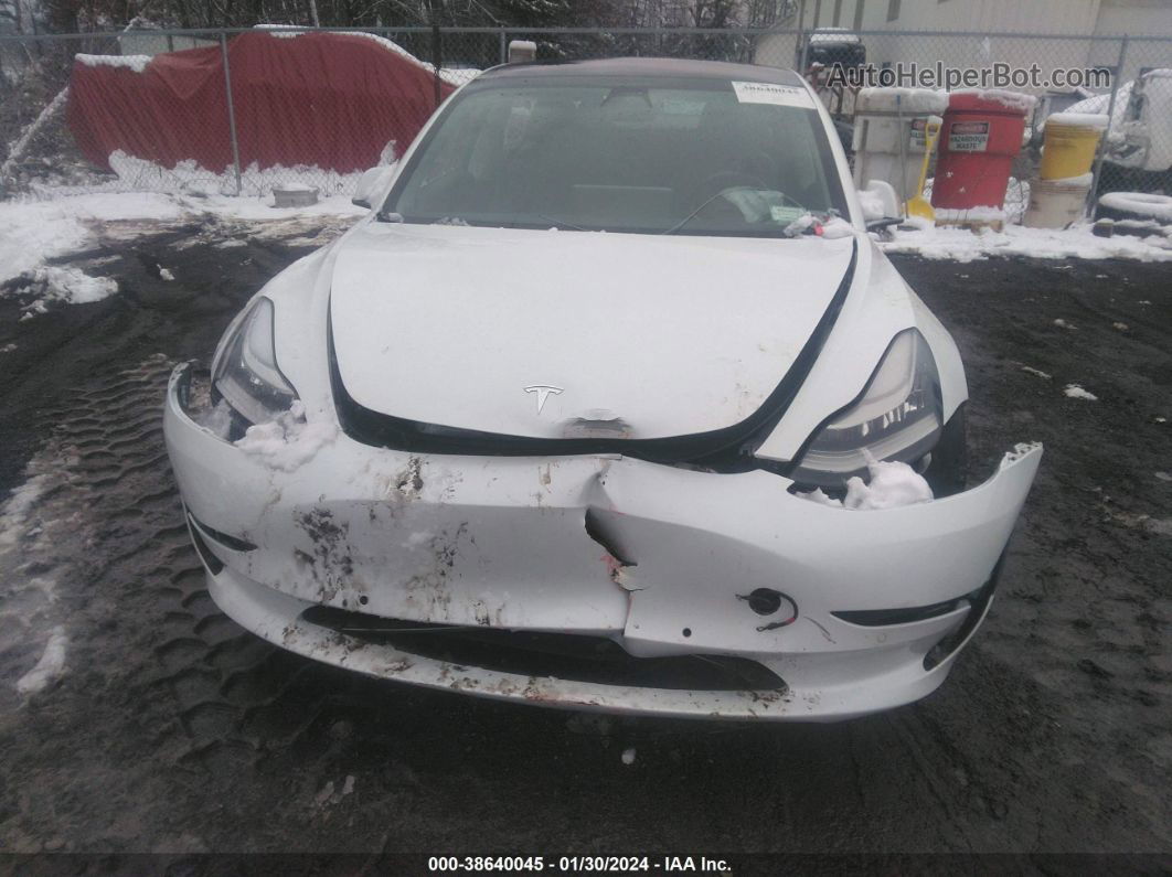 2018 Tesla Model 3 Long Range/mid Range White vin: 5YJ3E1EA6JF057652