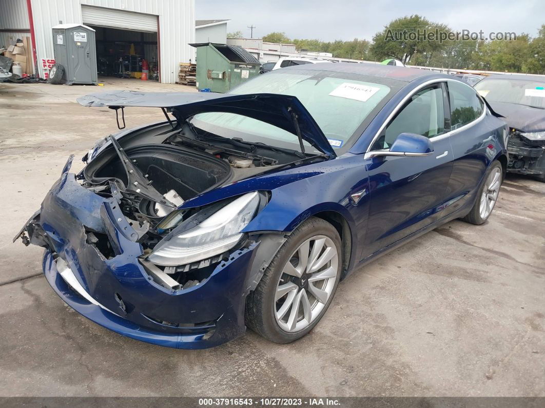 2018 Tesla Model 3 Mid Range/long Range Синий vin: 5YJ3E1EA6JF060101