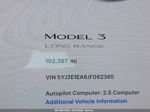 2018 Tesla Model 3 Long Range/mid Range White vin: 5YJ3E1EA6JF062365