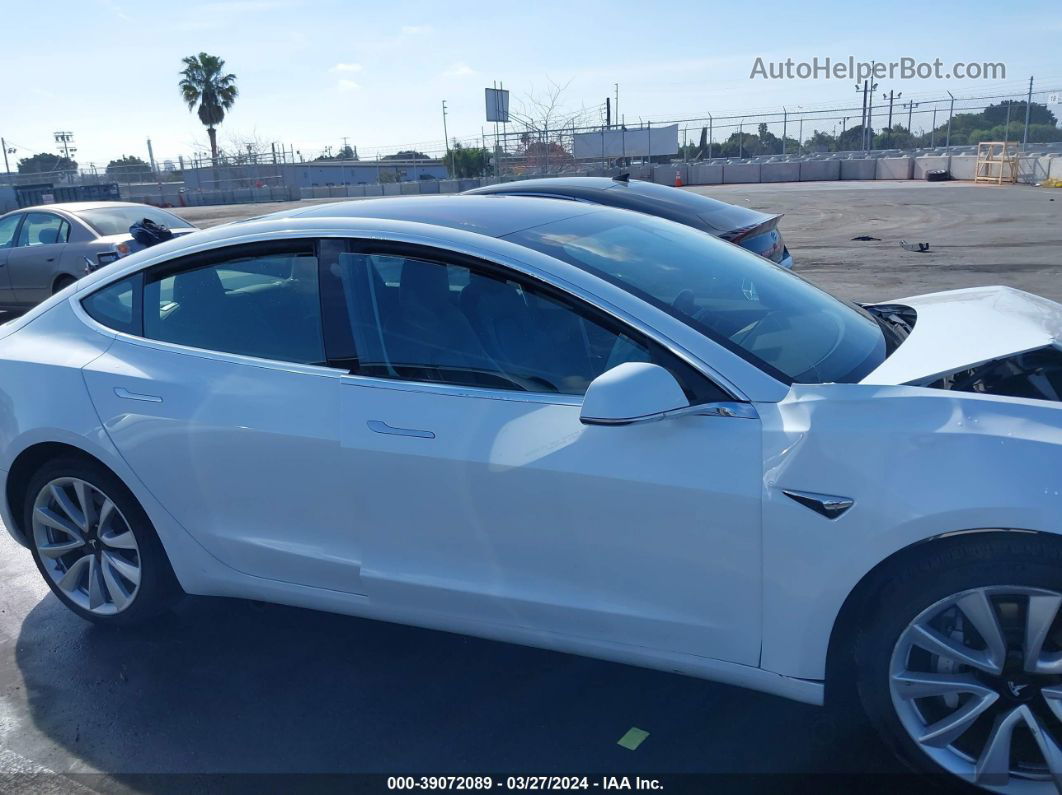 2018 Tesla Model 3 Long Range/mid Range White vin: 5YJ3E1EA6JF062365