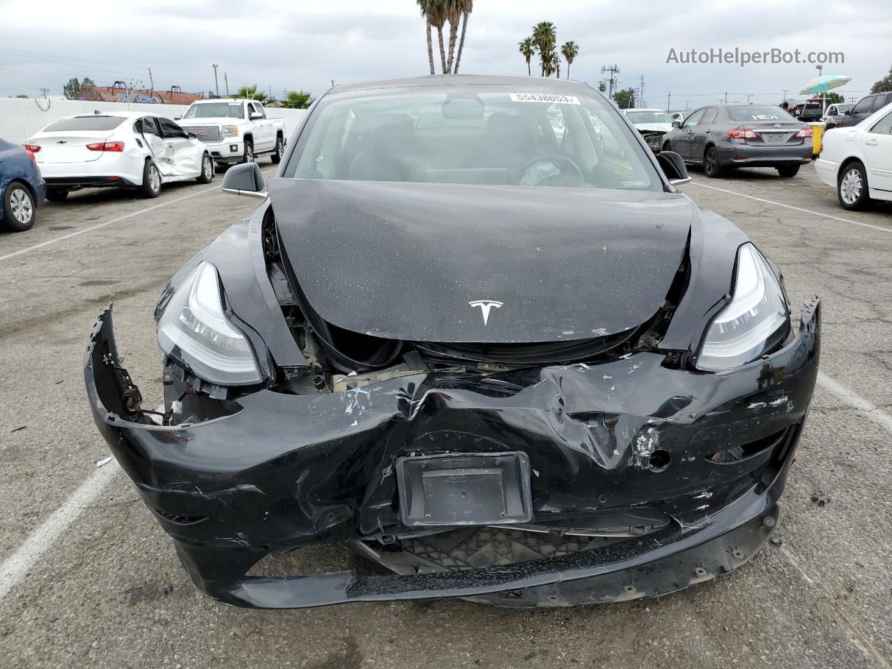 2018 Tesla Model 3  Черный vin: 5YJ3E1EA6JF101441