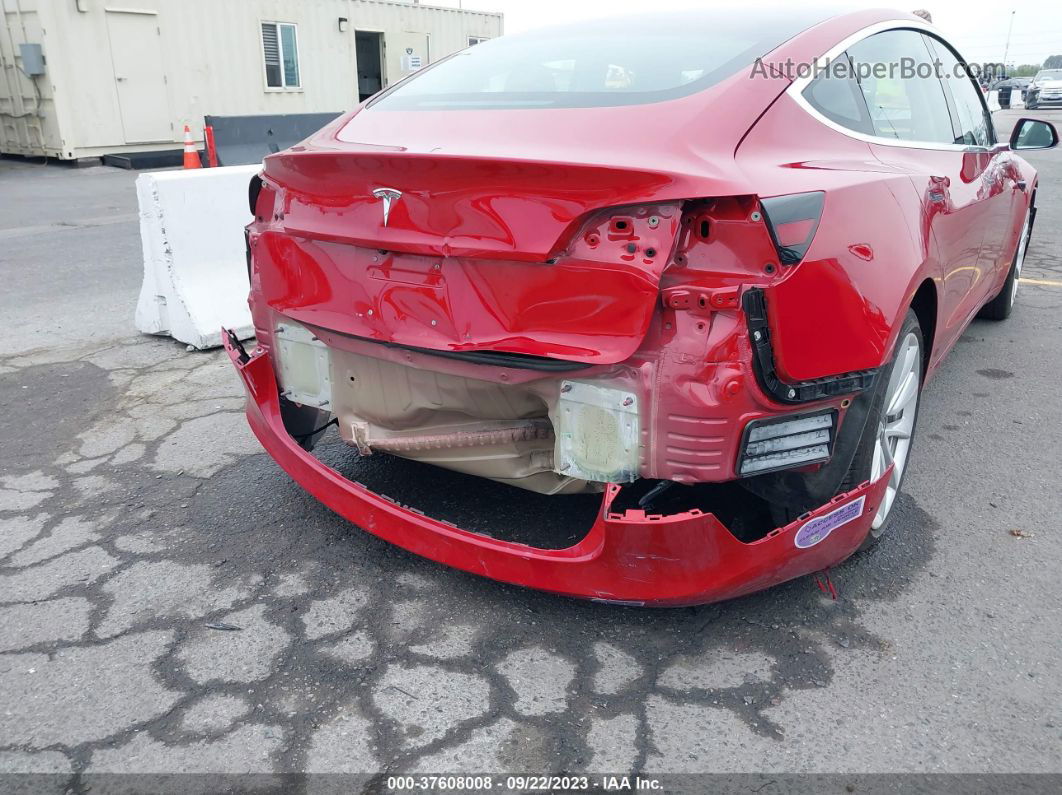 2018 Tesla Model 3 Range Battery Red vin: 5YJ3E1EA6JF118188