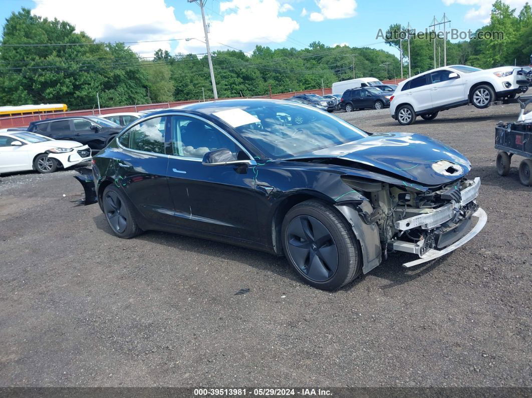 2018 Tesla Model 3 Long Range/mid Range Black vin: 5YJ3E1EA6JF152616