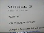2018 Tesla Model 3 Range Battery Черный vin: 5YJ3E1EA6JF152907