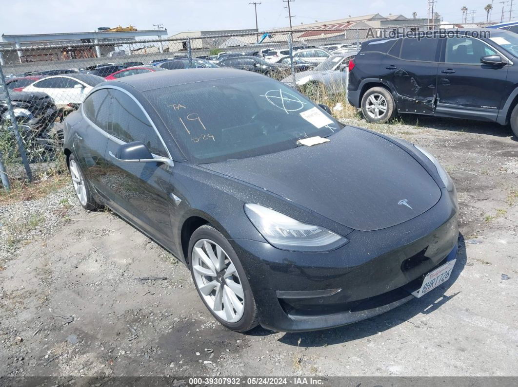 2018 Tesla Model 3 Long Range/mid Range Black vin: 5YJ3E1EA6JF176186