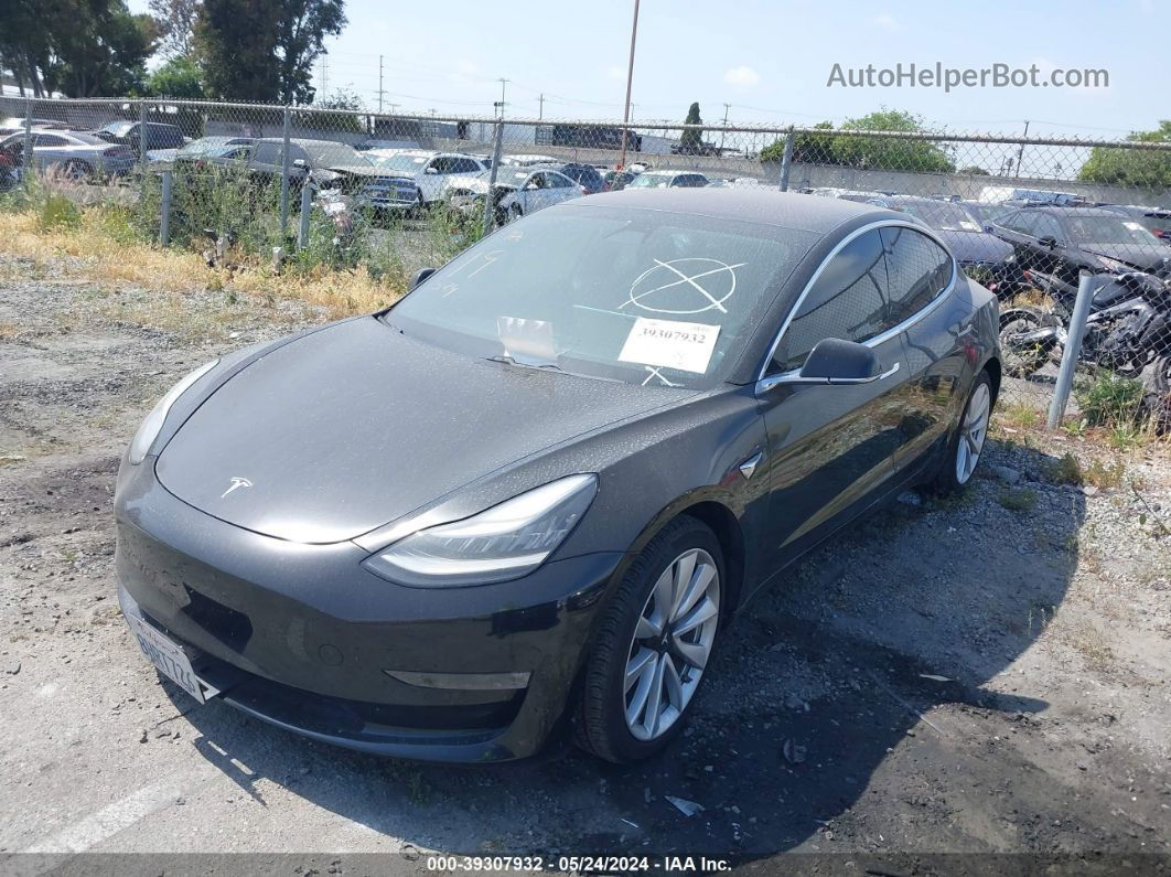 2018 Tesla Model 3 Long Range/mid Range Black vin: 5YJ3E1EA6JF176186