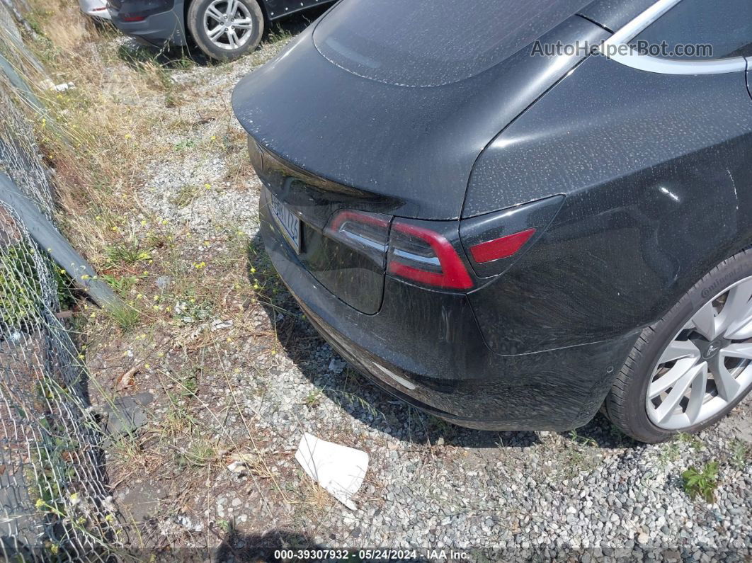 2018 Tesla Model 3 Long Range/mid Range Black vin: 5YJ3E1EA6JF176186