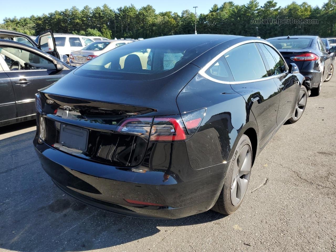 2019 Tesla Model 3  Black vin: 5YJ3E1EA6KF296796