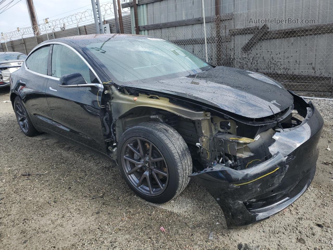 2019 Tesla Model 3  Черный vin: 5YJ3E1EA6KF306047