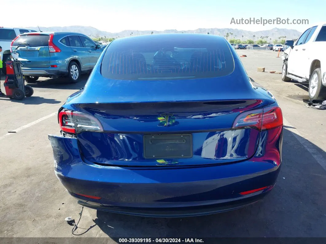 2019 Tesla Model 3 Long Range/mid Range/standard Range/standard Range Plus Blue vin: 5YJ3E1EA6KF309000