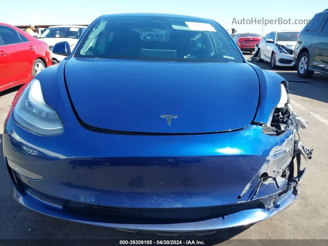 2019 Tesla Model 3 Long Range/mid Range/standard Range/standard Range Plus Blue vin: 5YJ3E1EA6KF309000