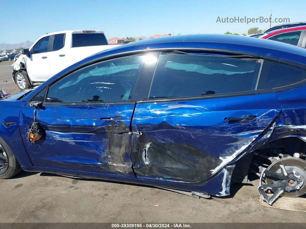 2019 Tesla Model 3 Long Range/mid Range/standard Range/standard Range Plus Blue vin: 5YJ3E1EA6KF309000