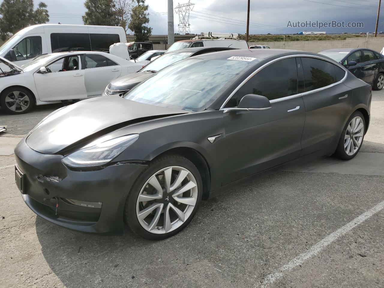 2019 Tesla Model 3  Black vin: 5YJ3E1EA6KF310728