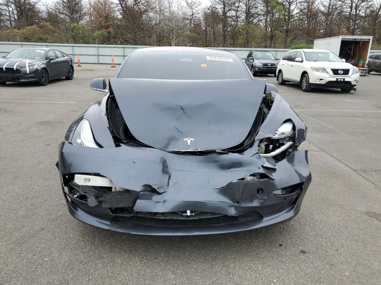 2019 Tesla Model 3  Gray vin: 5YJ3E1EA6KF311040