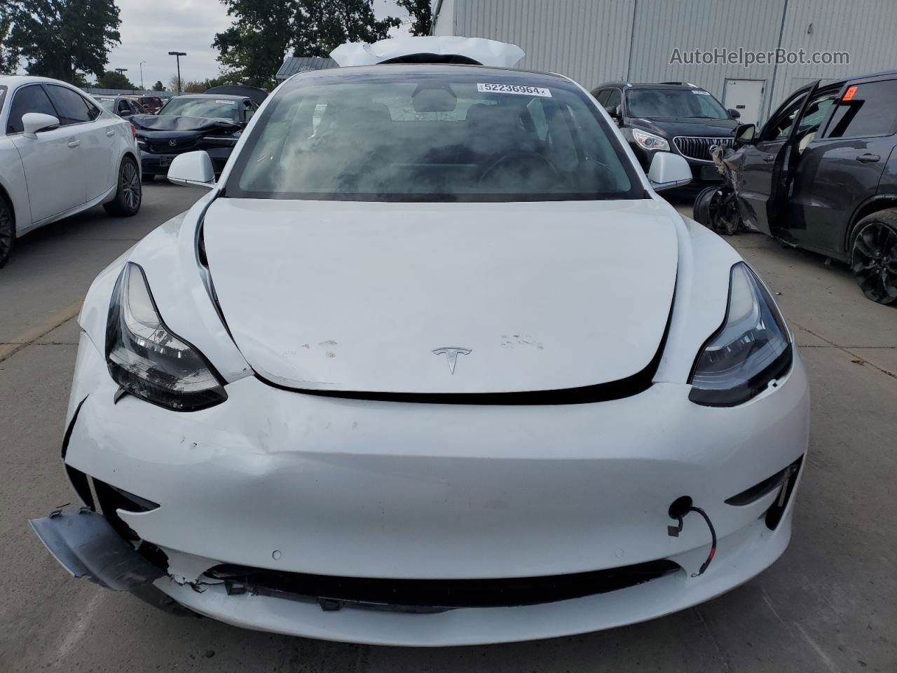 2019 Tesla Model 3  Белый vin: 5YJ3E1EA6KF397286