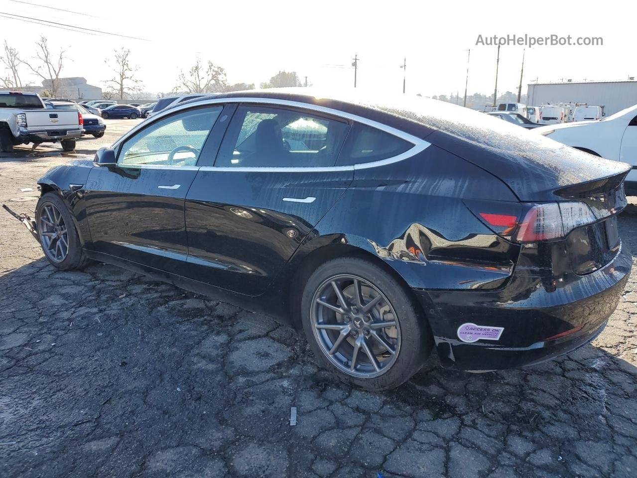 2019 Tesla Model 3  Black vin: 5YJ3E1EA6KF398356