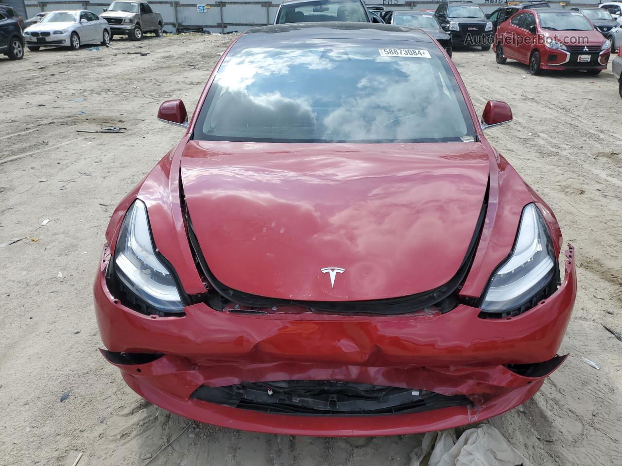 2019 Tesla Model 3  Red vin: 5YJ3E1EA6KF402129