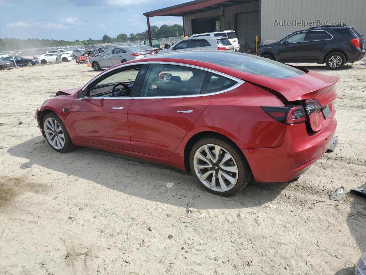 2019 Tesla Model 3  Red vin: 5YJ3E1EA6KF402129