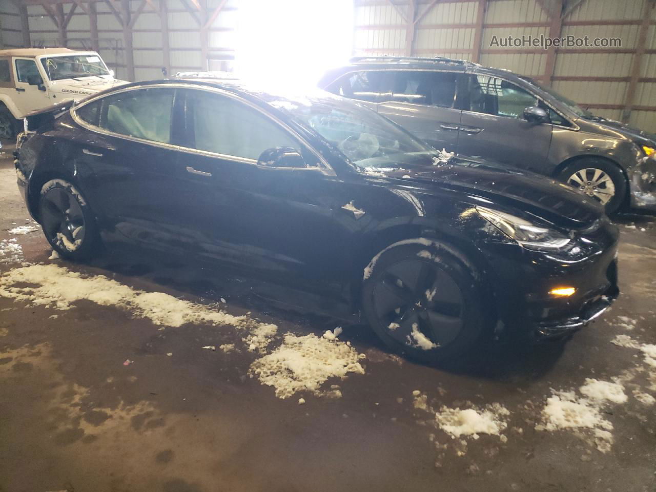 2019 Tesla Model 3  Black vin: 5YJ3E1EA6KF431324