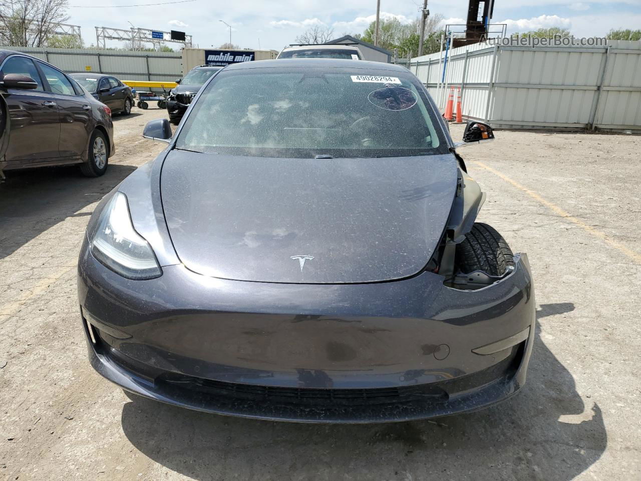 2019 Tesla Model 3  Серый vin: 5YJ3E1EA6KF434675