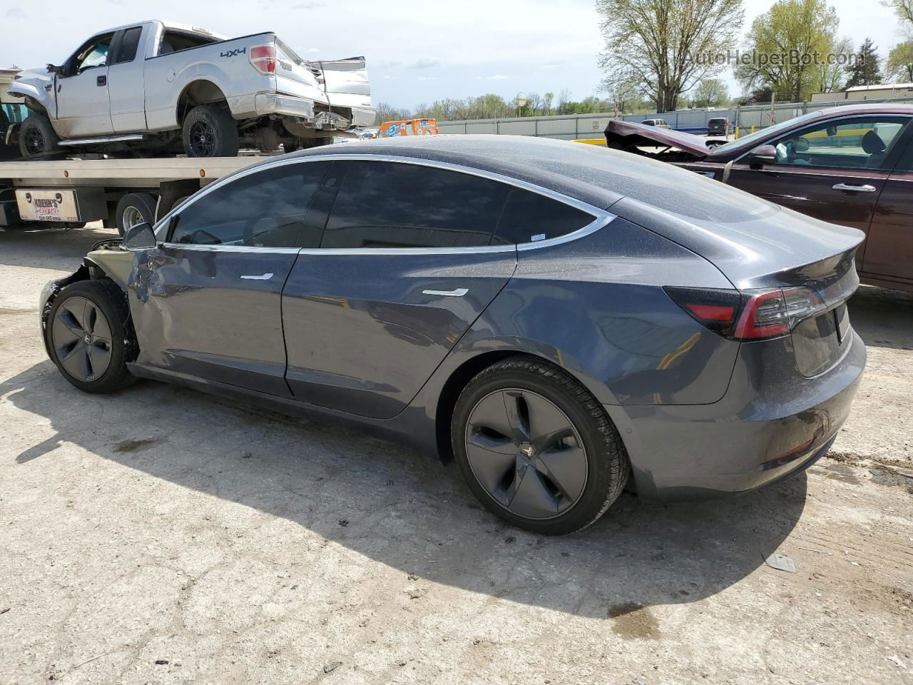 2019 Tesla Model 3  Серый vin: 5YJ3E1EA6KF434675