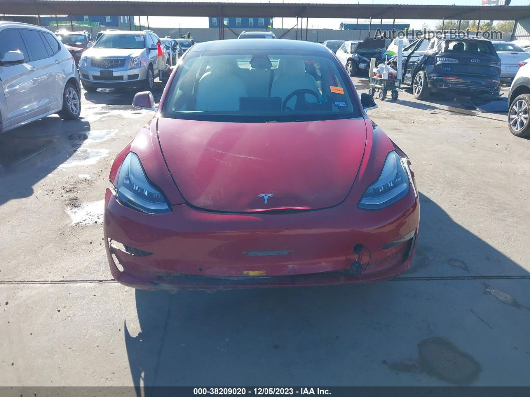 2019 Tesla Model 3   Red vin: 5YJ3E1EA6KF447782