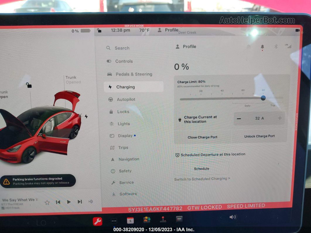 2019 Tesla Model 3   Red vin: 5YJ3E1EA6KF447782