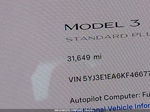 2019 Tesla Model 3 Range White vin: 5YJ3E1EA6KF466770